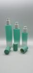 Straight Round Glass Lotion Pump Bottle And Cream Jar For Skincare Packaging