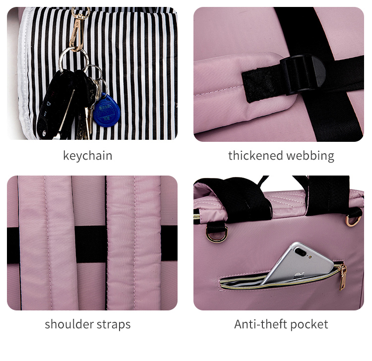 Embroidered Diaper Bag Backpack With USB