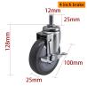 Buy cheap Wear Resistant Light Duty Casters 100mm 4 Inch Metal Casters 364S-74 from wholesalers