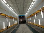 Container Spray Booth with VOCs treatment equipment Drive throught Design Paint