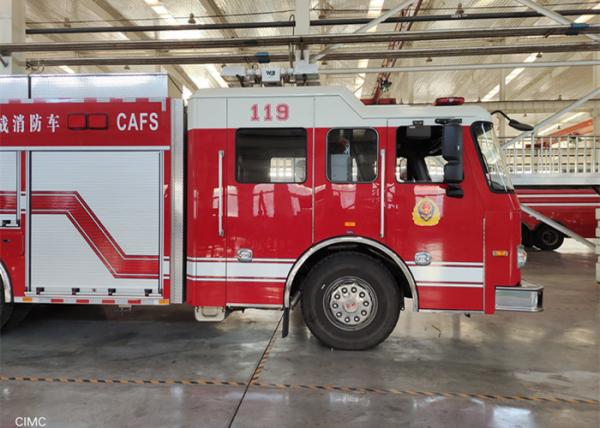 Buy cheap Gasoline 4x2 Drive Cab Rescue Fire Fighting Truck 96km/H from wholesalers