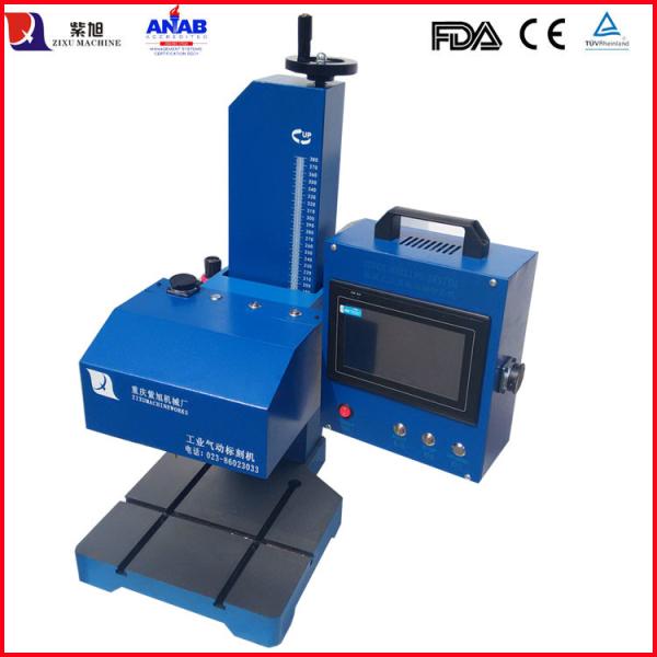 Dot Machine / Pneumatic Dot Peen Marking Machine For Nameplate , Dot Peen