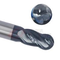Buy cheap 8mm 4F 9/16" 7/16" 5/16" Ball Nose End Mill Steel Cnc Ball Nose Bit product