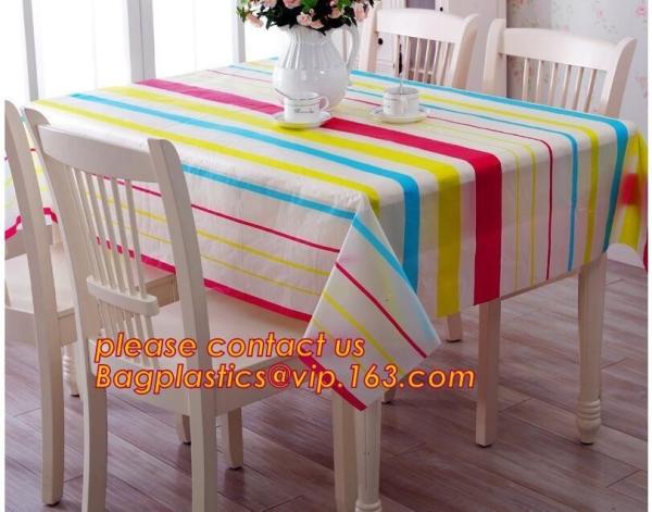Buy cheap Table cloth PVC non-woven cloth waterproof cloth mat oil proof plastic tablecloth table clothdigital printed printed pvc from wholesalers