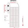 Buy cheap 20mmx5mm 2mil White Matte High Temperature Resistant Polyimide Label from wholesalers