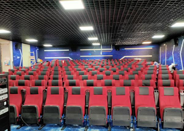 Buy cheap Commercial Theater Recliner Sofa Foldable Movie Theater Seats With Plastic Cup Holder from wholesalers