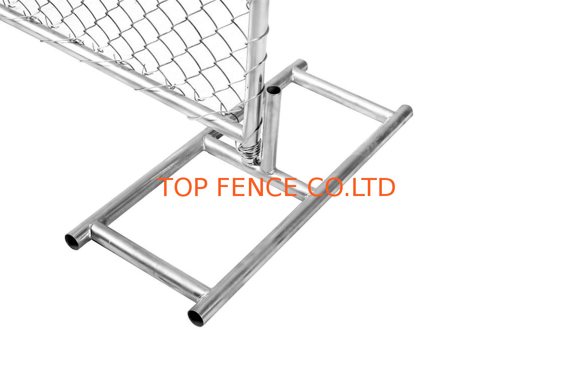 6' Height x 12 ' Width Temporary Chain Link Fence For Construction Security also available 8ft x 12ft cross brace