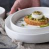 Buy cheap FDA Scratches Resistant Food Beverage Deep Porcelain Plate In Oven Industrial from wholesalers