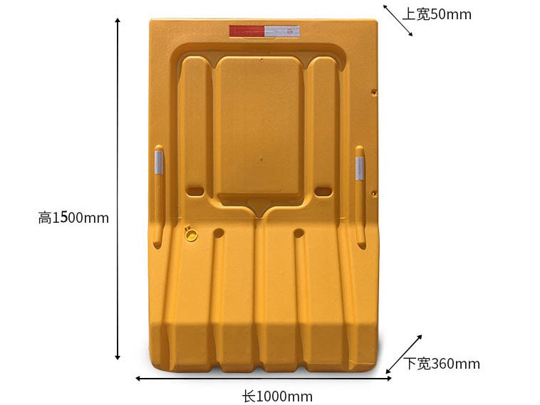 Outdoor Security Water Filled Crash Barrier With PE Material And Durable Construction