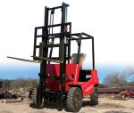 Three-point electric forklift small storage handling equipment