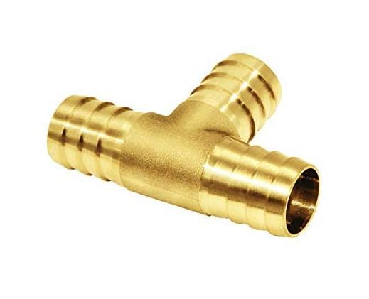 Buy cheap 19/32'' Hose Barb Tee 3 Way Union Brass Tee Fitting from wholesalers