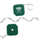 Fiberglass Keyring Tape Measure , Customized Measuring Tape With Button Control