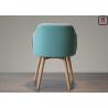 Buy cheap Contrast Color Fabric Seater Wood Restaurant Chairs Velvet Aden Arm Ash Wood Chair from wholesalers