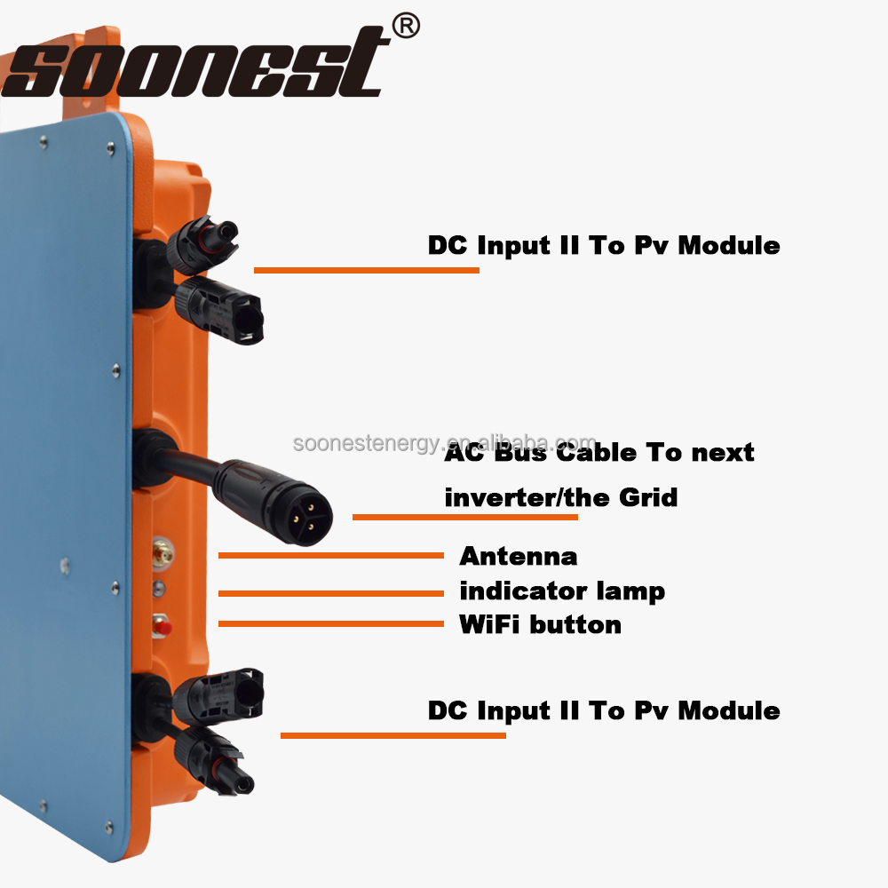 1400W 1600W Micro Inverter Ds3 Dual Input 700W 800W 900W 1000W Aps Ap System Solar Pv Microinverters