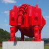 Buy cheap Large Outdoor Spray Painted Steel Cow Metal Sculpture For Decoration By Highway from wholesalers