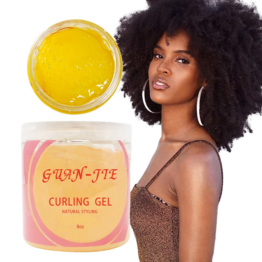 Transparent customize Function Hair Styling Edge control Gel for Coils And Curls