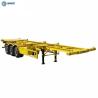 Buy cheap FUWA 3 Axles 40 Ton Loading Capacity 40ft Skeleton Semi Container Trailer from wholesalers