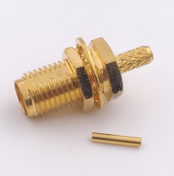Buy cheap Straight Sma Antenna Connector Female Pin Crimp For RG Cable from wholesalers