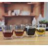 Buy cheap Set Of Four Square 240ml Fancy Whiskey Glass With Decal from wholesalers