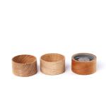 48mm X 26mm Sealing Bamboo Lid Cap Bamboo Lids For Glass Cups Vacuum Cup