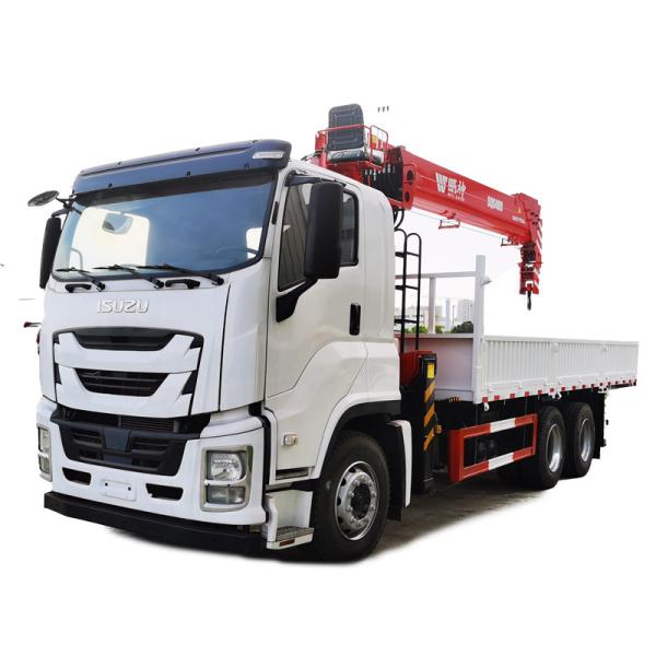 Chinese Hydraulic Valve Isuzu Chassis 12 Tons Telescopic Boom Truck Mounted