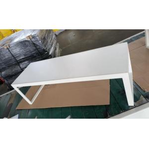Buy cheap AT-0053 44"×18" White Low Timber Display Table With Wheels Moisture Resistance from wholesalers