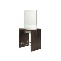 Buy cheap Dark Brown Salon Mirror Station With Solid Wood Materials , 110cm Width product