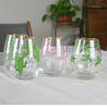 Buy cheap Hand Painted Gold Rim Wine Glass Tumbler With Color Decal from wholesalers
