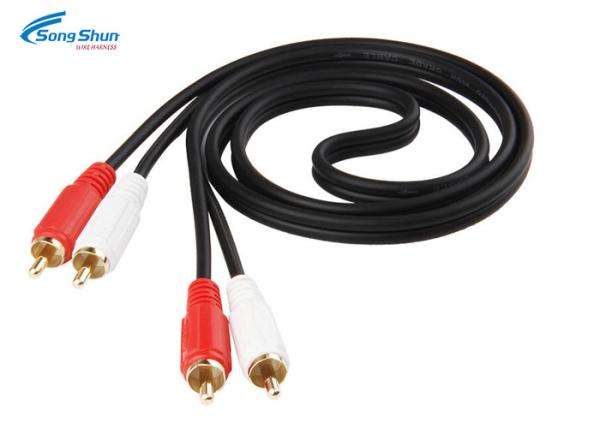 Buy cheap Two RCA Audio Cable Wire , Converter Video AV Audio Cable Extension Cord from wholesalers