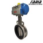 4 Inch 3 Inch Pneumatic Clamp Butterfly Valve Stainless Steel Body