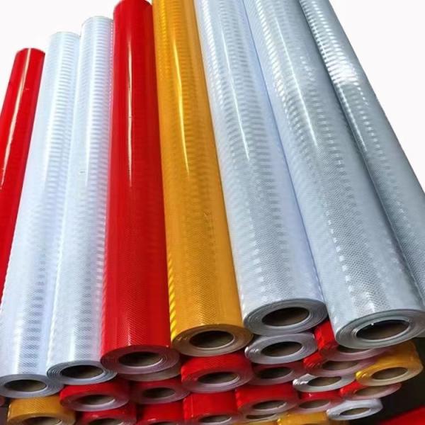 Buy cheap Commercial 1.24m*45.7m PVC Prismatic Reflective Sheeting Roll For Road Safety from wholesalers
