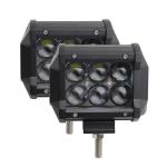 4 Inch Dual Row 30W 6500K Off Road LED Work Lights Bars 4D Lens for Truck Jeep