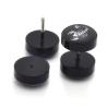 Buy cheap Free Shipping Fake Ear Plugs Studs Earrings For Logo Print Anti-allergic Piercing Jewelry from wholesalers
