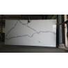 Buy cheap White Quartz Solid Stone Countertops For Kitchen 2.5 G / Cm3 Bulk Density from wholesalers