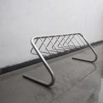 316 Stainless Steel Bike Rack Dia60*3 Steel Tube Frame Dia20 Round Steel Bar