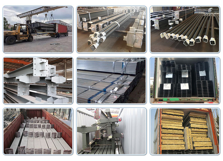Light Steel Q355 Q235 Frame Prefab Steel Structure Hangar For Warehouse Workshop House
