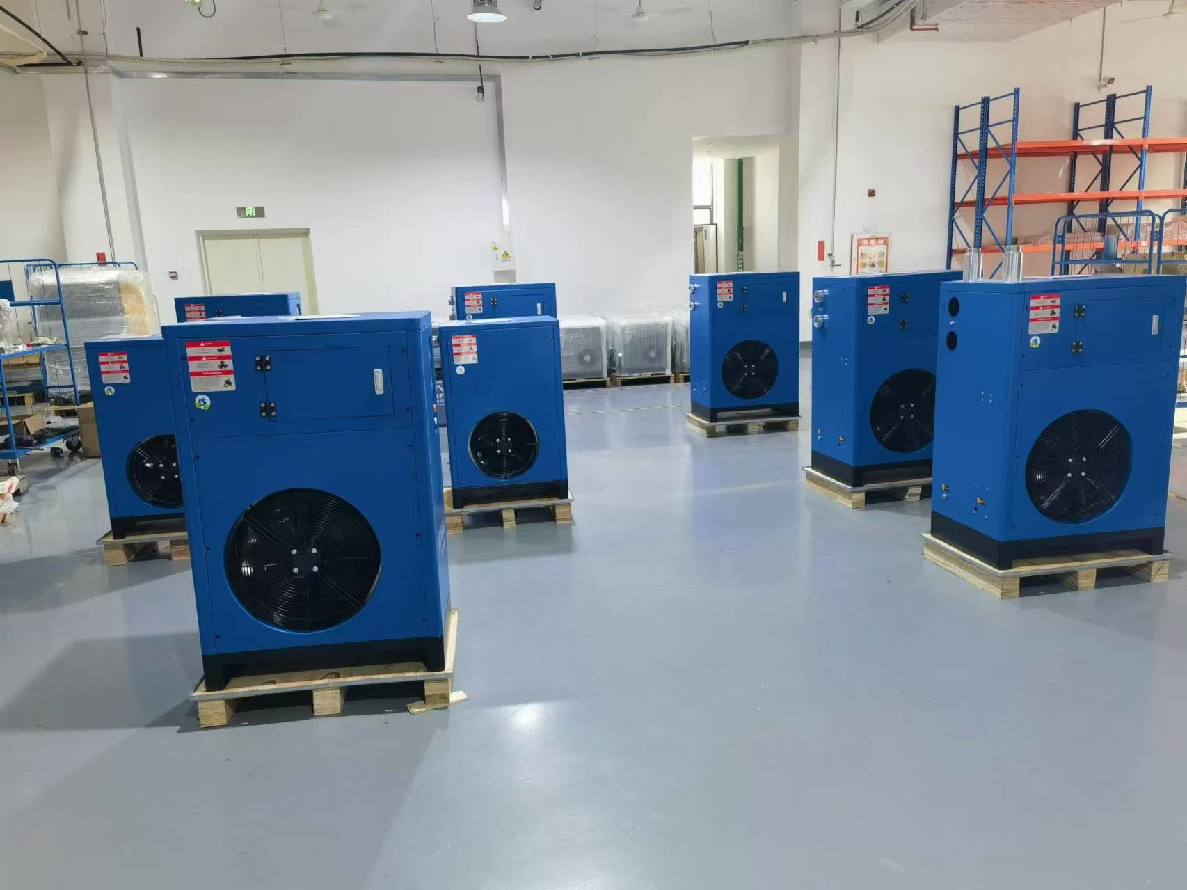 Industrial Air Dryers R134a Refrigerant Type and 380KW Air Compressor Power for Drying