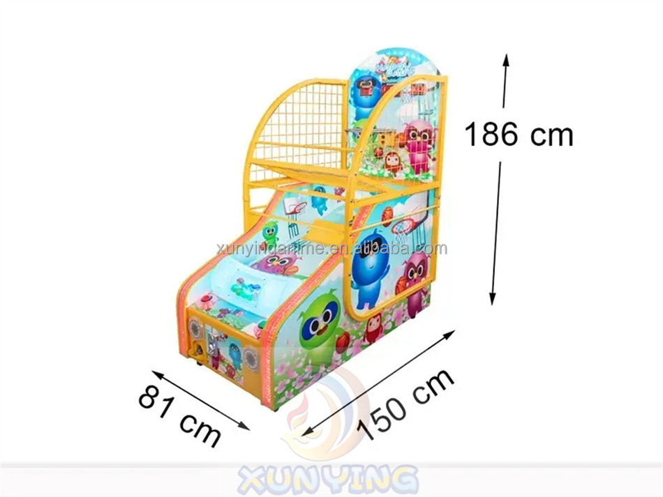 Adventureland Coin Operated Kiddie Ride Street Basketball Shooting Boxing Game 1 Player