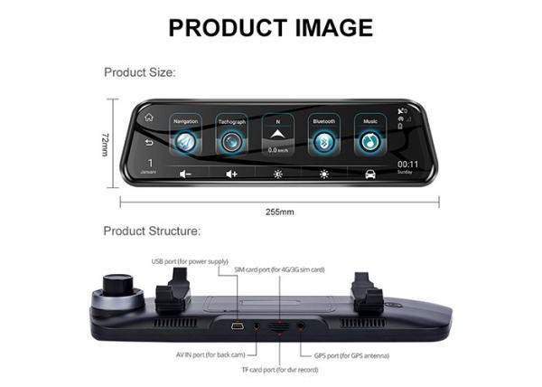 Buy cheap ADAS 9.35" 1080P Rearview Mirror Car Recorder from wholesalers