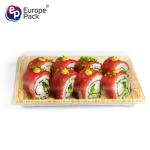 Most popular lower price rectangle takeaway wood grain plastic sushi box