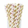 Buy cheap Customized Printed Metallic Paper Straws Used In Birthday Holiday Celebrations from wholesalers