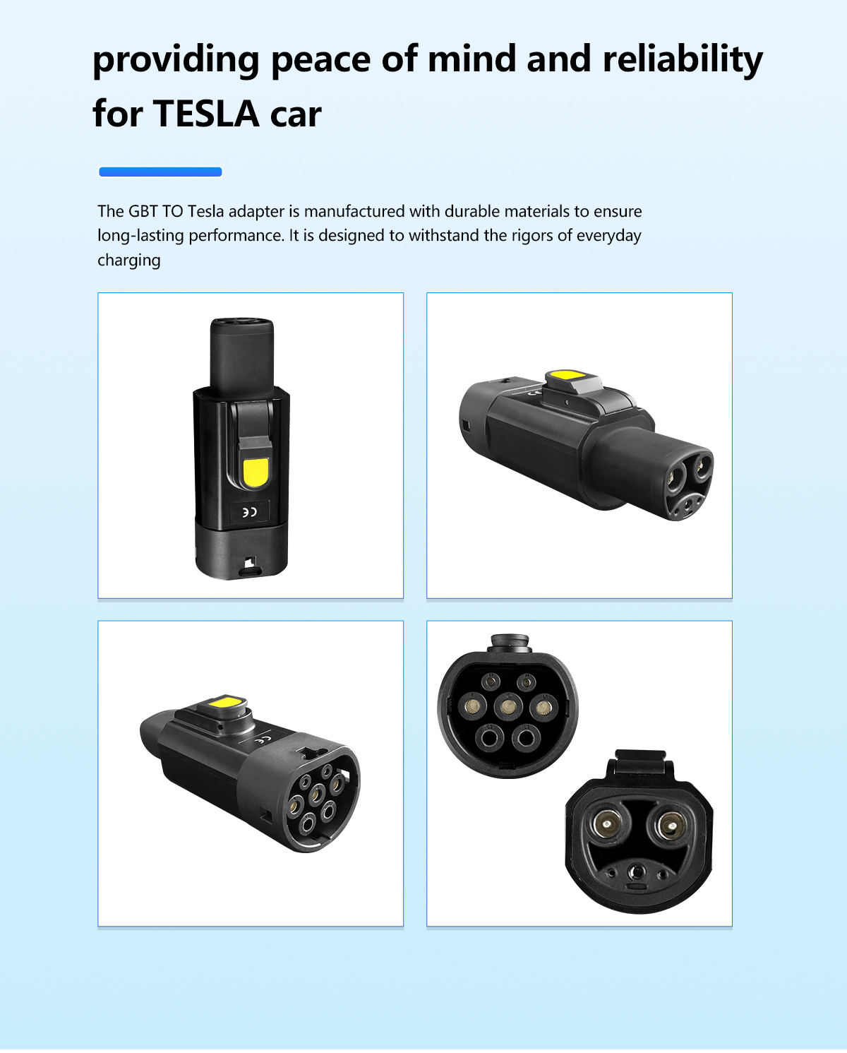 GBT Charging Pile Plug to Tesla Car 32A 220V Electric Vehicle Charger for Retrofit/Upgrade and Energy-Saving Function
