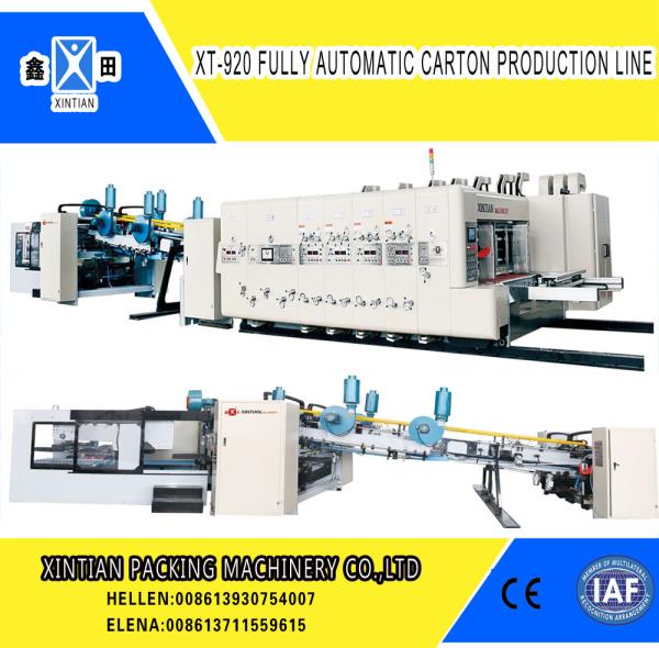 Buy cheap Automatic Paperboard Printer Slotter Die Cutter Folder Gluer Bundling Machine from wholesalers