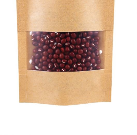 Stand up Black Heat Seal Food Grade Zip Plastic Bags for Nut Snack