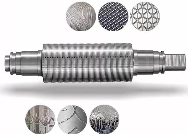 Buy cheap Glossy Matt Supper Mirror Customized Steel Embossing Roller For PVC Leather from wholesalers