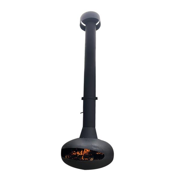 Buy cheap 2.6ft Ceiling Suspended Fireplace 80m2 Wood Burning Fire Pits from wholesalers