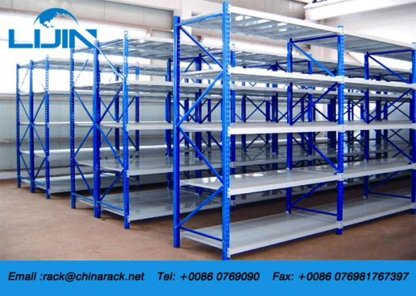 Buy cheap Space Saving Industrial Light Duty Racking 1500 - 3000mm Height 350 - 600mm Depth from wholesalers