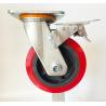 Buy cheap 400kg Heavy Duty Red PU Caster Wheel for Easy Maneuvering and Durable Construction from wholesalers