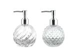 Lotion Liquid Soap Empty Glass Jars Pump Spray Bottle Lead Free Glass Materials