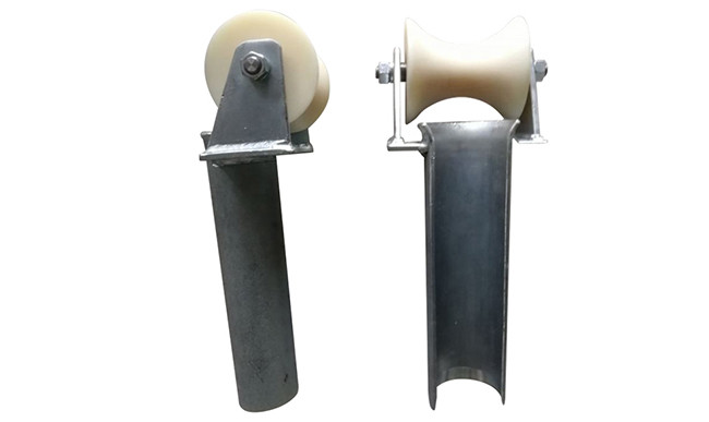 Electrical Steel Cable Entrance Protection Roller Overhead Line Stringing Equipment